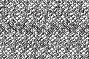 Snake skin seamless pattern. Chaotic, random lines, stripes texture pattern. Black and white abstract background. vector