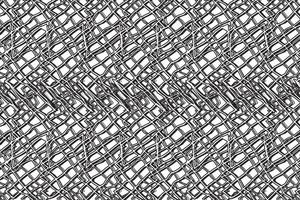 Snake skin seamless pattern. Chaotic, random lines, stripes texture pattern. Black and white abstract background. vector