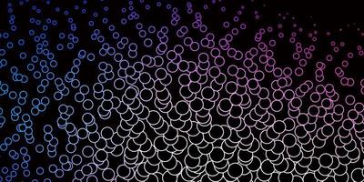Dark Pink, Blue vector pattern with circles.