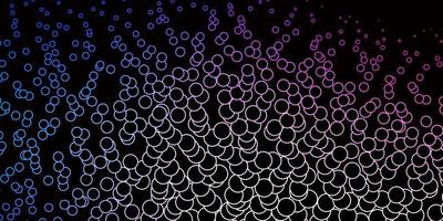 Dark Pink, Blue vector pattern with circles.