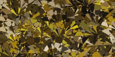 Dark Gray vector backdrop with triangles, lines.