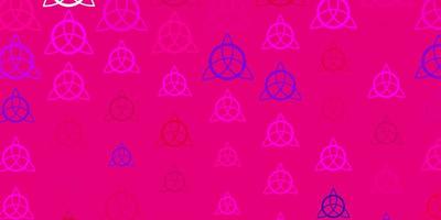 Light Purple, Pink vector pattern with magic elements.