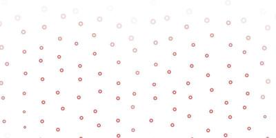 Light red vector background with spots.