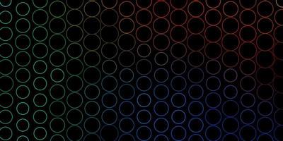 Dark Blue, Red vector background with spots.