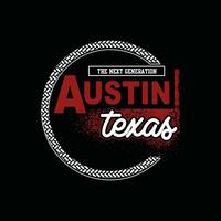 Austin texas element of men fashion and modern city in typography graphic design.Vector illustration.Tshirt,clothing,apparel and other uses vector