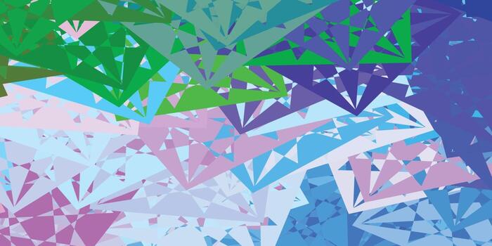 Light Blue, Red vector texture with random triangles.