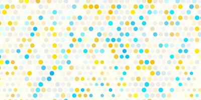 Light blue, yellow vector backdrop with dots.