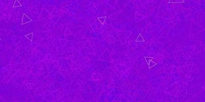 Dark Purple vector background with polygonal forms.