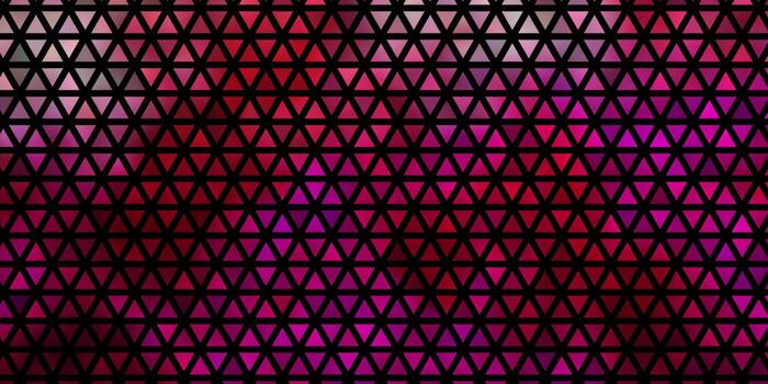 diseño de vector rosa claro con líneas, triángulos.