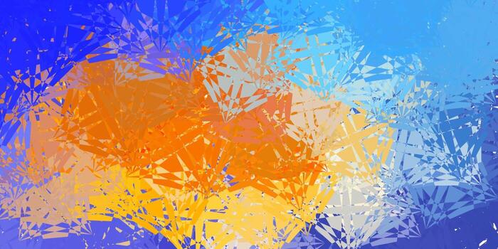 Light Blue, Yellow vector layout with triangle forms.