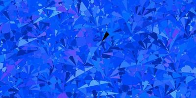 Dark Pink, Blue vector background with polygonal forms.