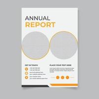 Modern corporate annual report a4 flyer template vector