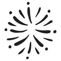 Starburst, sunburst element. Vector illustration