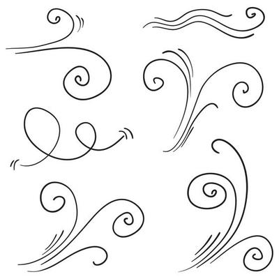 doodle wind illustration vector handrawn style