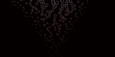 Fondo de vector rosa oscuro con burbujas.