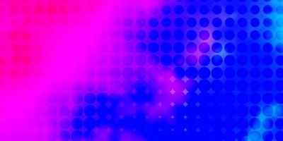 Light Pink, Blue vector texture with disks.