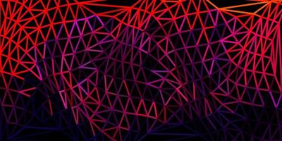 Dark pink, red vector abstract triangle background.