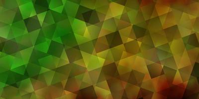 Light Green, Yellow vector backdrop with lines, rhombus.