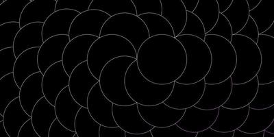 Dark Purple vector template with circles.