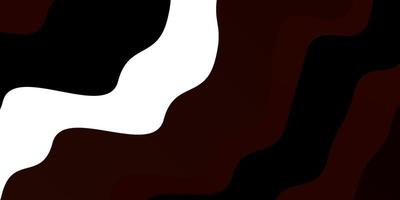 Dark Brown vector background with bent lines.