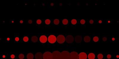 Dark Red vector texture with disks.