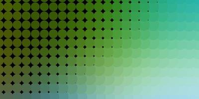 Light Blue, Green vector pattern with spheres.