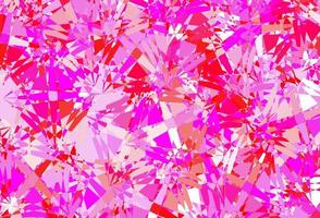 Light Pink, Red vector pattern with polygonal shapes.