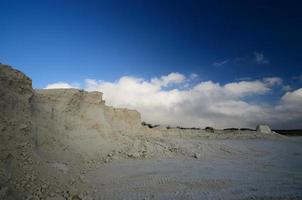 limestone break and sky photo