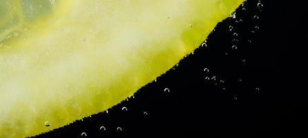 panorama de burbujas de limón
