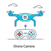 grabacion de camara drone vector