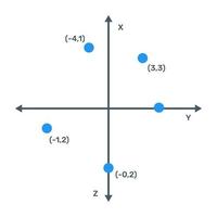 un icono editable plano del gráfico de negocios vector