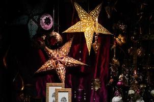 colorful stars in storefront photo