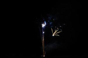fireworks with spherical photo