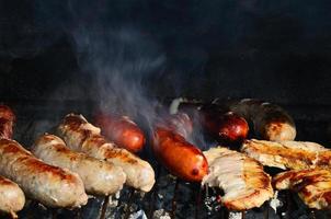 fuming sausage grill photo