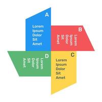 labels chart in flat icon vector