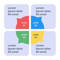 A colourful infographic icon in editable design vector