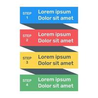 labels chart in flat icon vector