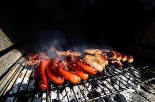 barbacoa en el verano foto