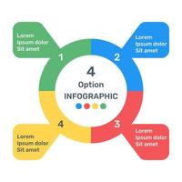 un ícono infográfico colorido en un diseño editable vector