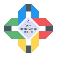 labels chart in flat icon vector