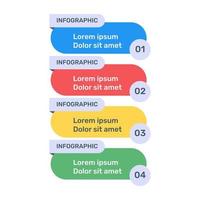 labels chart in flat icon vector
