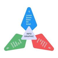 labels chart in flat icon vector