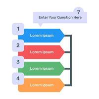 Download this premium vector of multiple choice question