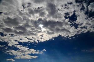 beautiful clouds on sky photo