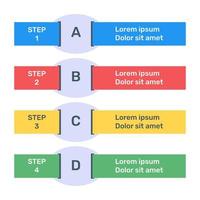 labels chart in flat icon vector