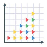 Statical chart vector in editable design