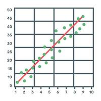 Icon of cartesian analytics in editable design vector