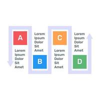 labels chart in flat icon vector