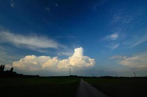 landscape and huge cloud photo