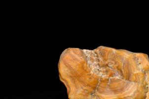 agate mineral with black background photo